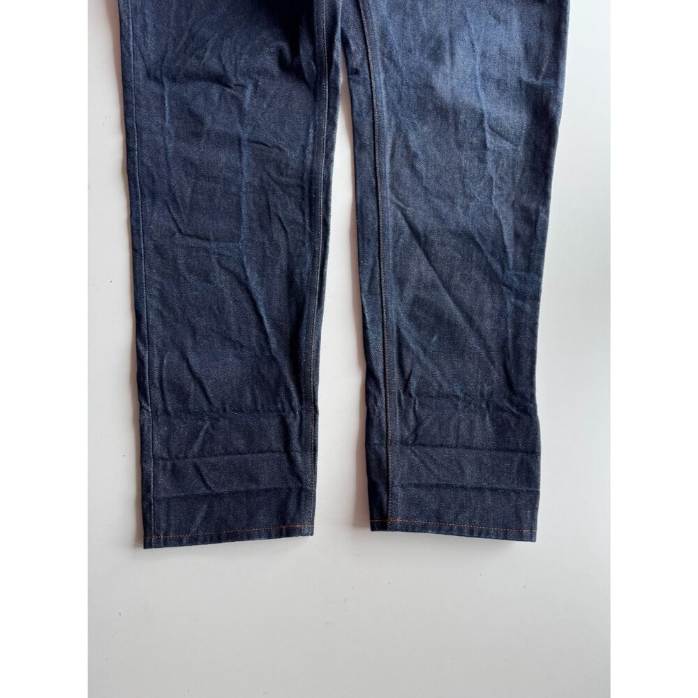 UNBRANDED UB601 Relaxed Tapered Fit 14.5oz Raw Selvedge Denim Jeans, Size 36 - Picture 5 of 15